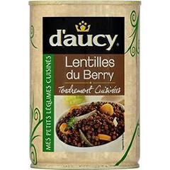 Lentilles du Berry tendrement cuisinees D'aucy, boite de 265g
