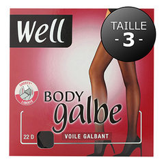 Collant voile Body Galbe WELL, taille 3, noir