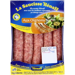 Saucisses aux oignons Henaff x5 277g