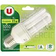 Ampoule tube à économie d'énergie U, 18W=77W, E27, E271010 lumens