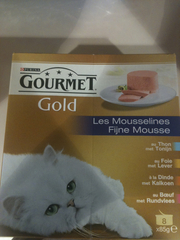 Gourmet Gold, Mousselines au thon 8x85g