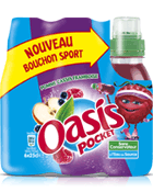 Oasis Pomme Cassis Framboise - Bouchon Sport