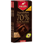 Chocolat noir de degustation 70% de cacao