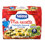 Petits pots recette Nestle Tagliatelle epinard from 2x200g