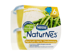 Nestle naturnes haricots verts dindonneau 2x200g des 6 mois