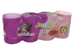 Whiskas croquettes canard volaille boeuf lapin 4x400g