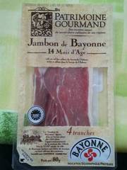 Patrimoine gourmand barquette jambon de Bayonne 14 mois 4 tranches...