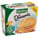 Blédina les desserts crème biscuitée 4x100g dès 6 mois