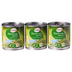 Haricots verts tres fins coupes