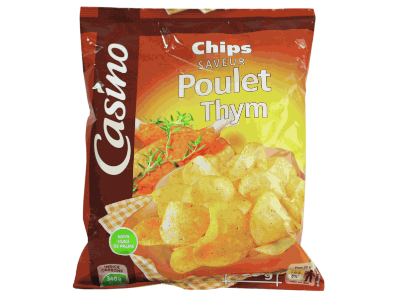 Chips aromatisees Poulet et Thym