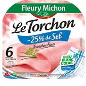 Jambon Le Tranché Fin Torchon -25% sel 180g