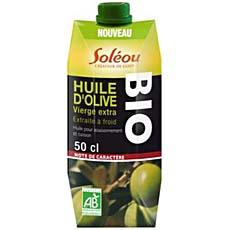 Huile d'olive vierge extra bio caractere SOLEOU, 50cl