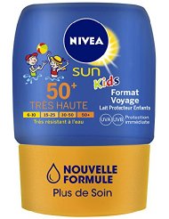 Nivea Sun Kids Lait Protecteur Format Voyage Fps50 + 50 ml - Lot de 2