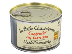 La belle Chaurienne, Cassoulet au canard, conserverie du Languedoc, Castelnaudary, la boite de 420g