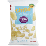 Auchan chips allegees a l'huile de tournesol 125g
