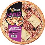 Pizza gourmande lardons et comté SODEBO, 470g