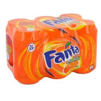 Fanta orange boites 6 x 33cl