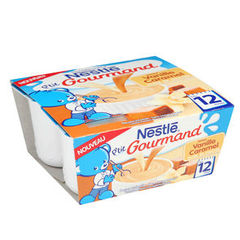Nestle petit gourmand vanille caramel 4x100g 12 mois