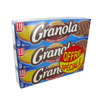 Granola chocolat au lait 3x200g