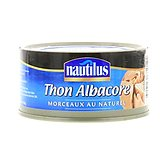 Thon albacore morceau Nautilus au naturel 130g