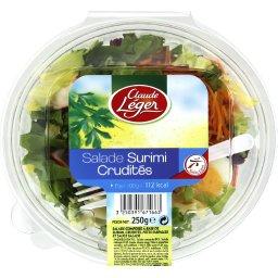 Claude Leger, Salade surimi crudites, la barquette de 250g