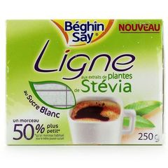 Beghin say sucre ligne morceaux blancs aux extraits de stevia 250g