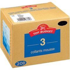 Top budget Collants mousse - 20D - daim T2 Le lot de 3