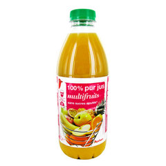 Auchan multifruits 100% pur jus 1l