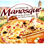 Pizza de manosque, Pizza tomate mozzarella, la boite de 400 gr