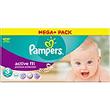 Couches active fit taille 3, 4-9kg PAMPERS, méga + pack de 100
