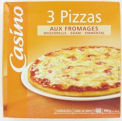 Pizza cuite sur pierre aux 3 fromages