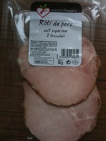 Franprix rôti de porc cuit supérieur 2 tranches 9