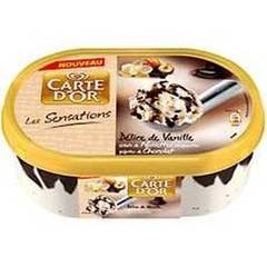 Creme glacee Delice de vanille CARTE D'OR Sensations, 900ml