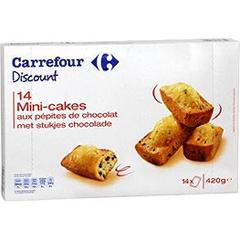 Mini-cakes aux pepites de chocolat
