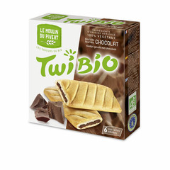 Biscuits Twibio fourrés au chocolat Bio