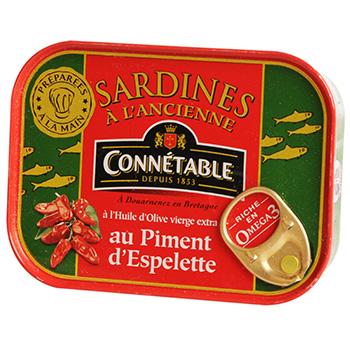 Sardines Connétable Piment d'Espelette - 115g