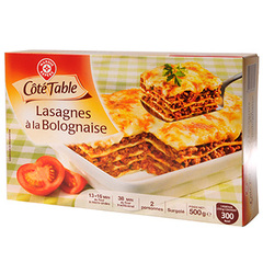 Lasagne bolognaise Cote table 500g