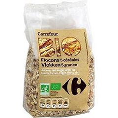 Muesli 5 céréales nature bio Carrefour Bio