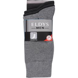 Eldys, Mi-chaussettes unies gris chine homme t39/42, le lot de 3