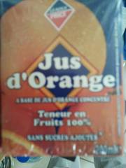 Jus d'orange teneur en fruits 100% 6x20cl