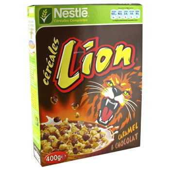 Cereales completes caramel & chocolat, Lion