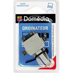 Domédia, Adaptateur USB mâle A/mâle dock, USB mini, USB micro, 0,2 m, l'adaptateur