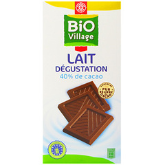 Tablette chocolat Bio Village 40% de cacao 100g