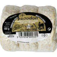 Picodon pur chevre au lait cru L'ETOILE DU VERCORS, 45%MG, 3x60g