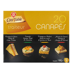 Canapes aperitifs Cote Table x20 140g