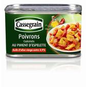 Cassegrain Poivrons Cuisinés Au Piment D'espelette 1/2 375g(envoi rapide et Soignée)