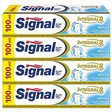 Signal Integral 8 White Dentifrice 100 ml - Lot de 4