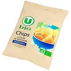 Chips ondulees U BIO, 125g