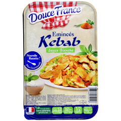 Kebab de volaille et sauce blanche DOUCE FRANCE, 150g