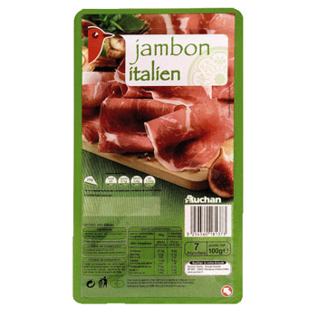 Mmm! jambon italien tranche x7 - 100g